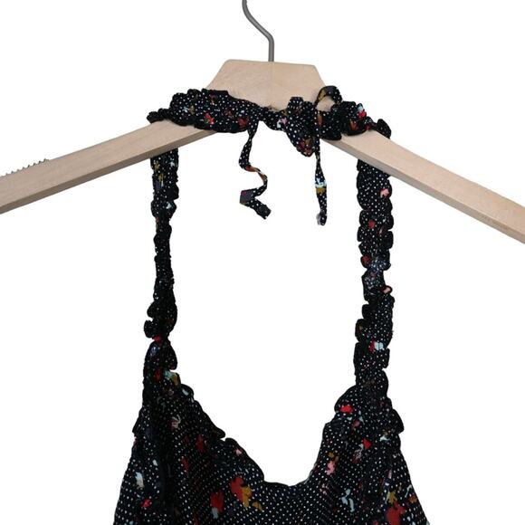 Free People Womens M Black Sun's Out Halter Crop Top - Picture 7 of 9